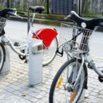 bikes parked next to each other