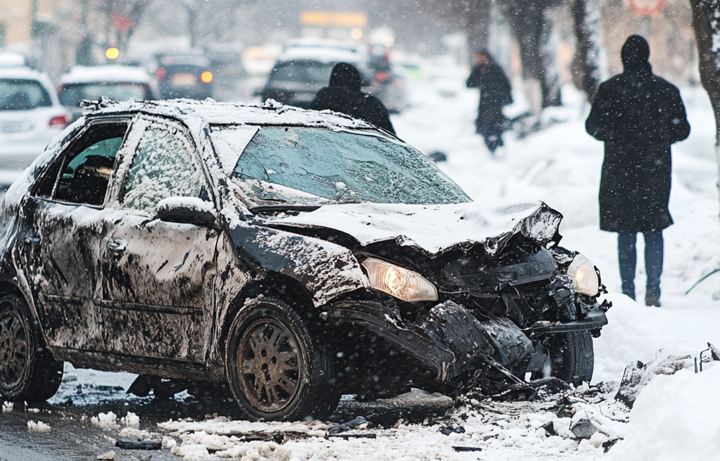 car accident caused by weather conditions