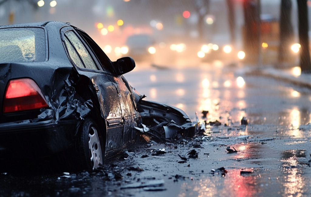 car accident caused by weather conditions