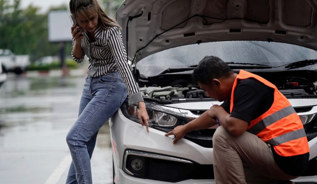 Accident in a Work Vehicle