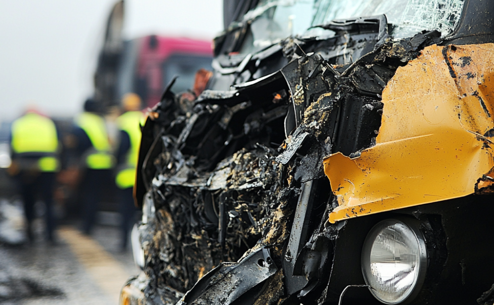 Accident in a Work Vehicle